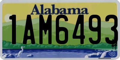 AL license plate 1AM6493