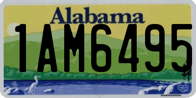 AL license plate 1AM6495