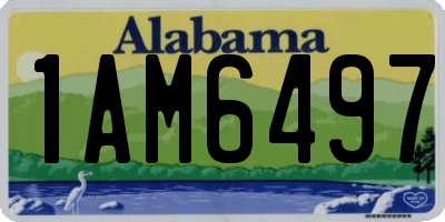 AL license plate 1AM6497