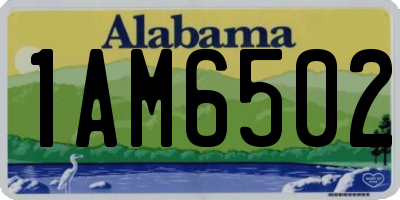AL license plate 1AM6502