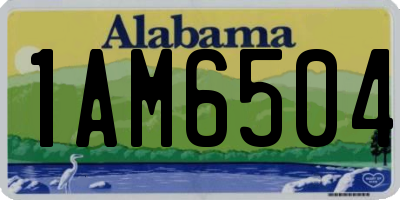 AL license plate 1AM6504