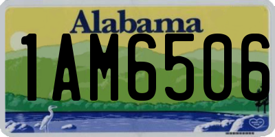 AL license plate 1AM6506