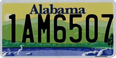 AL license plate 1AM6507