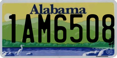 AL license plate 1AM6508