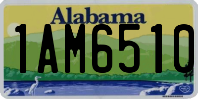 AL license plate 1AM6510