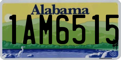 AL license plate 1AM6515