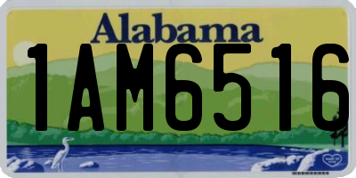 AL license plate 1AM6516