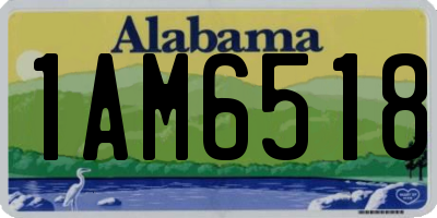 AL license plate 1AM6518