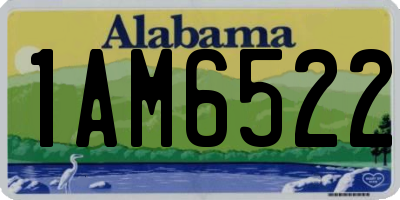 AL license plate 1AM6522