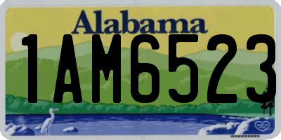 AL license plate 1AM6523