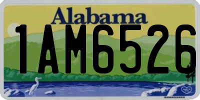 AL license plate 1AM6526