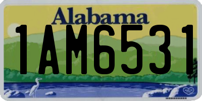 AL license plate 1AM6531