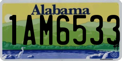 AL license plate 1AM6533