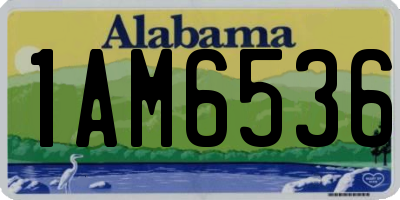 AL license plate 1AM6536