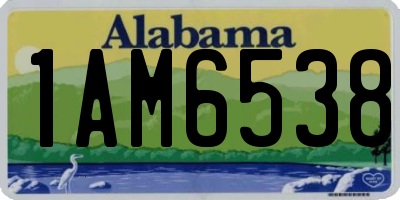 AL license plate 1AM6538