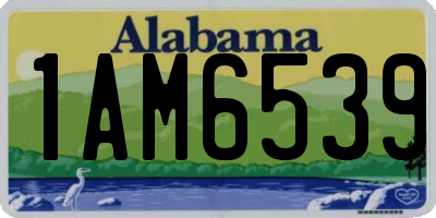 AL license plate 1AM6539