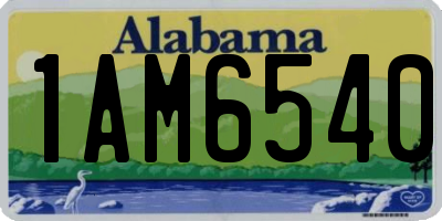 AL license plate 1AM6540
