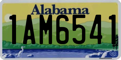 AL license plate 1AM6541