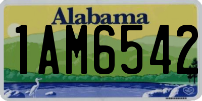 AL license plate 1AM6542