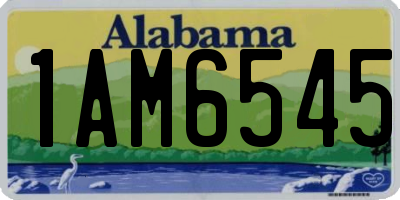 AL license plate 1AM6545