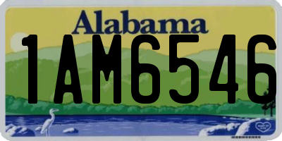 AL license plate 1AM6546