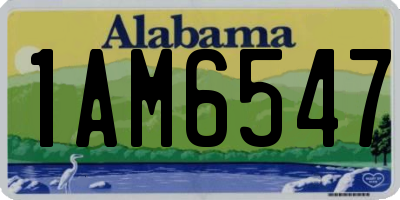 AL license plate 1AM6547