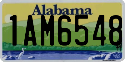 AL license plate 1AM6548