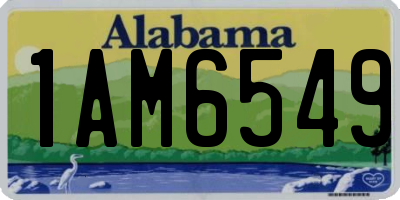 AL license plate 1AM6549