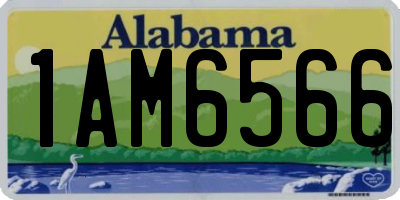 AL license plate 1AM6566