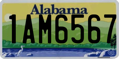 AL license plate 1AM6567