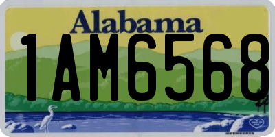 AL license plate 1AM6568