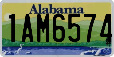 AL license plate 1AM6574
