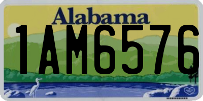 AL license plate 1AM6576