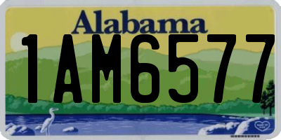 AL license plate 1AM6577