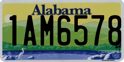 AL license plate 1AM6578
