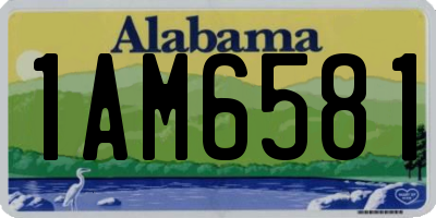 AL license plate 1AM6581