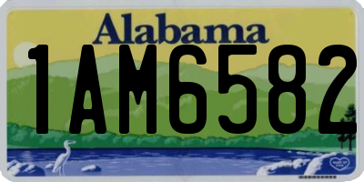 AL license plate 1AM6582