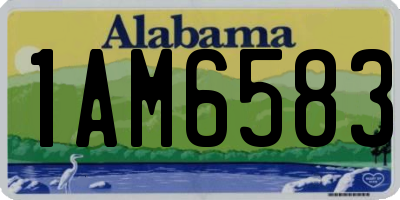 AL license plate 1AM6583