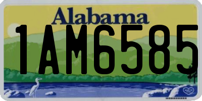 AL license plate 1AM6585
