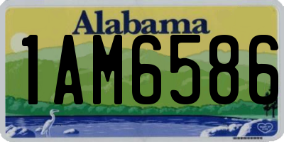 AL license plate 1AM6586