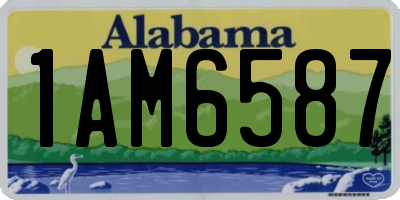 AL license plate 1AM6587