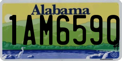 AL license plate 1AM6590