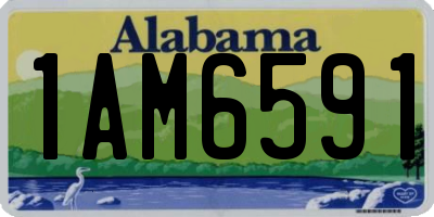 AL license plate 1AM6591