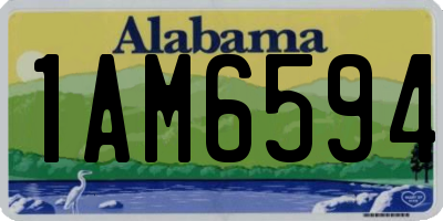 AL license plate 1AM6594