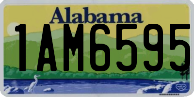 AL license plate 1AM6595