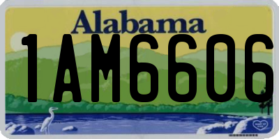 AL license plate 1AM6606