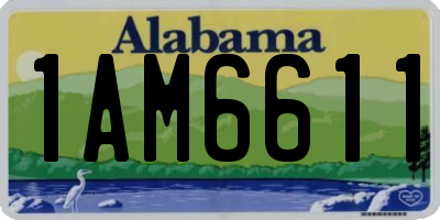 AL license plate 1AM6611