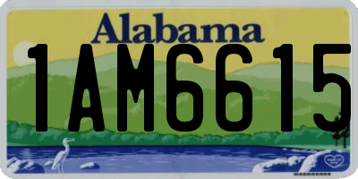 AL license plate 1AM6615