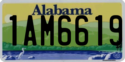 AL license plate 1AM6619