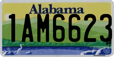 AL license plate 1AM6623